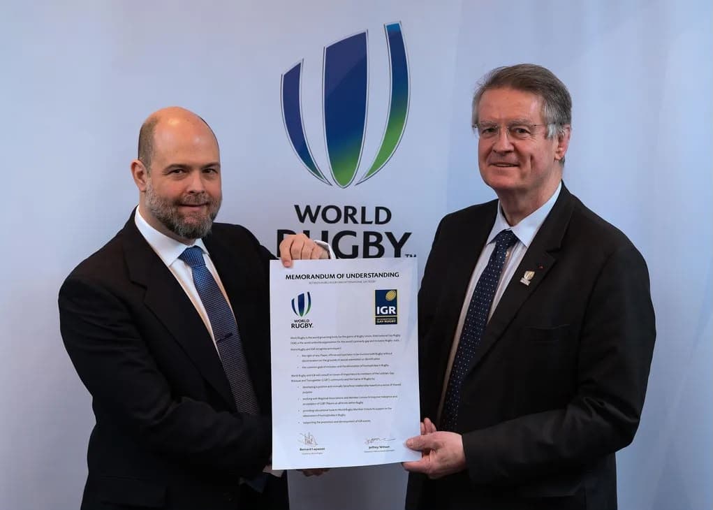 Signature de l’accord entre World Rugby et International Gay Rugby